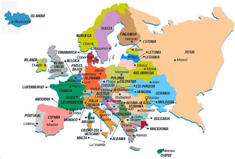 Paises De Europa Y Sus Capitales Juego Actualizado Mayo