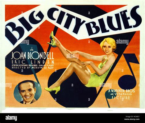 Big City Blues Us Lobbycard From Bottom Left Eric Linden Joan