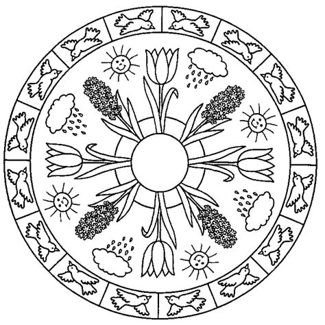 Mandalas infantiles para colorear e imprimir