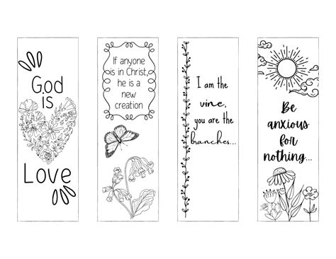 Free Christian Bookmarks To Print And Color Leap Of Faith Crafting