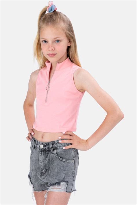 Arianne Ribbed Tank Top PINK XS In Girls Outfits Tween