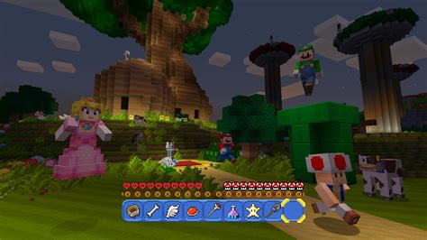 Free Mario Items Come To Minecraft Wii U Next Week Gamespot
