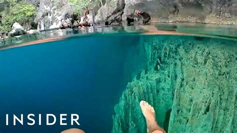 Why This Crystal Clear Lake Is Popular For Divers Youtube Clear