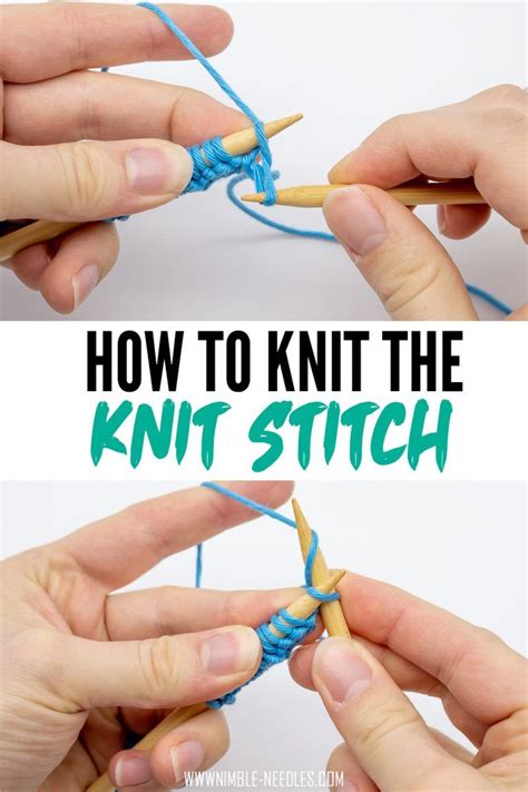 How To Knit The Knit Stitch Step By Step Tutorial Explanation Video