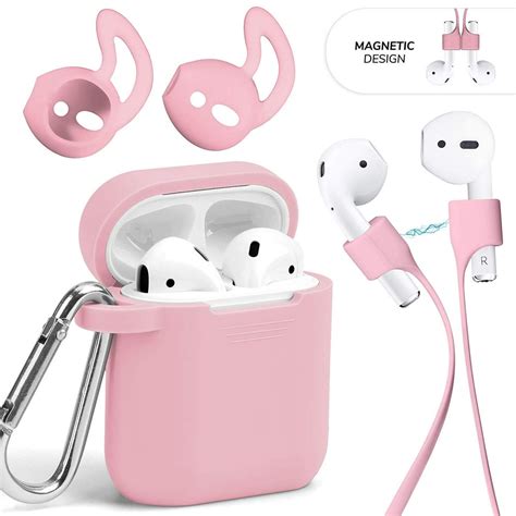 Airpods Case With Anti Lost Accessories Kit Set Gmyle Silicone Earbuds