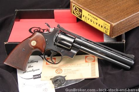 Mint 6 Blued Colt Python 357 Magnum Double Action Revolver Mfd 1967