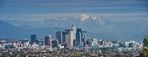 Los Angeles Ca Skyline Panorama Photograph By David Zanzinger