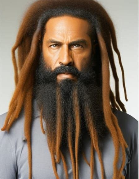 a rastafarian with a very long beard of dreadlocks ai generated artwork nightcafe creator
