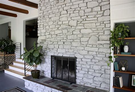 You may already have everything you need on hand to complete. Our Farmhouse in 2020 | Whitewash stone fireplace, Stone ...