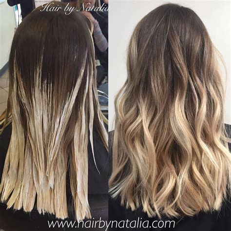 Brown to blonde balayage ombré Brown To Blonde Balayage Brown Blonde Hair Hair Color Balayage