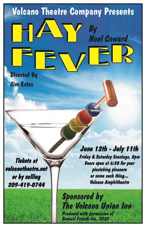 It is an allergic reaction, caused mainly. Hay Fever | Volcano Theatre Company