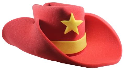 Giant Foam Cowboy Hat Red And Yellow Costumes Gag