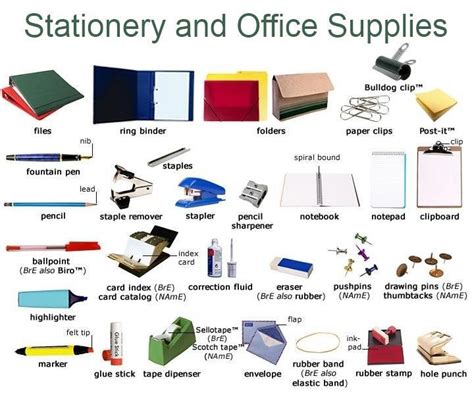Office Stationery Mariams Blog To Learn Vocational English