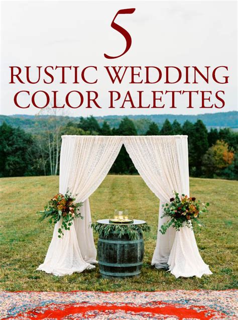 5 Rustic Wedding Color Palette Ideas Junebug Weddings
