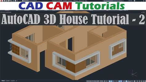 Autocad 3d House Modeling Tutorial Draw Space