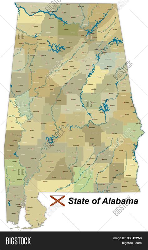 State Of Alabama County Map