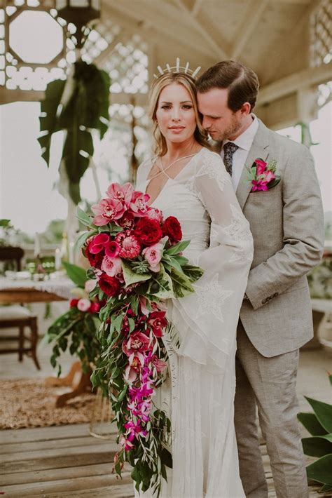 Fall In Love With This Tropical Valentines Day Wedding Inspiration