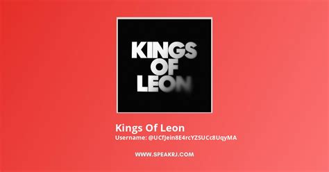 Kings Of Leon YouTube Channel Statistics Analytics SPEAKRJ Stats