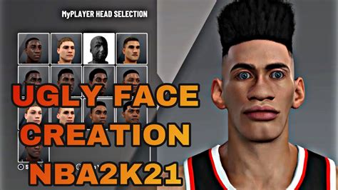 New Ugly Face Creation Nba2k21 🤮 Comp Face Scan Look Like A Drill
