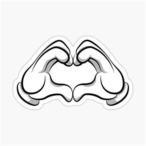 Heart Hands Sticker For Sale By Flothwest Redbubble