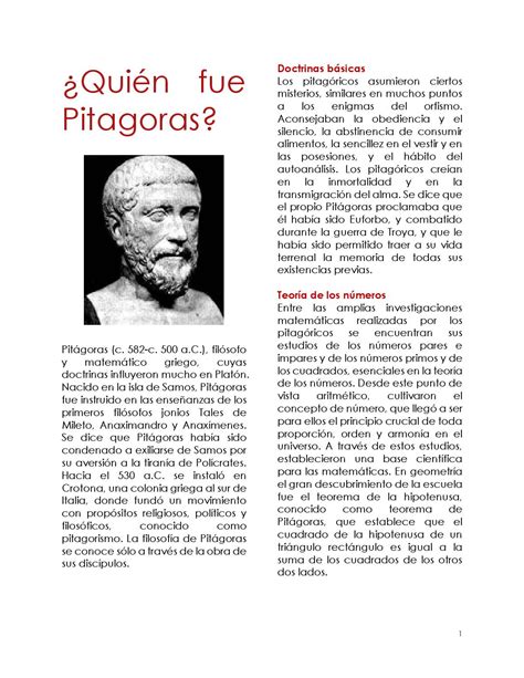 Quién Fue Pitagoras By Tania Issuu
