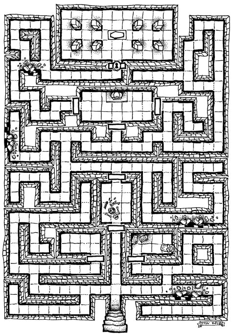 Axebanegames “labyrinth Of Dion Map 46 ” Dungeon Maps Map Layout