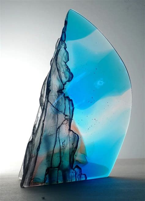 Island Glass Sculpture By Crispian Heath Pyramid Gallery