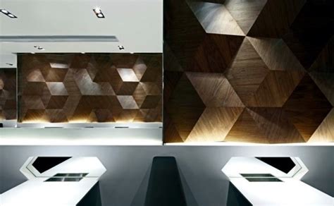 Geometric Shapes Embossing A Modern Restaurant Design