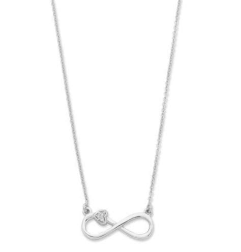 Ss Diamond Infinity Necklace Faith Jewellers
