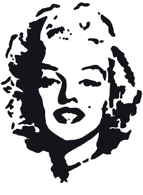 Marilyn Monroe Stencil By Gülçin Marilyn Monroe Stencil Marilyn Monroe