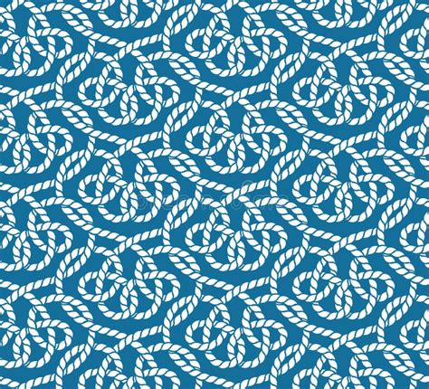 Vector Seamless Pattern Of Ropes Stock Vector Illustration Of Pattern