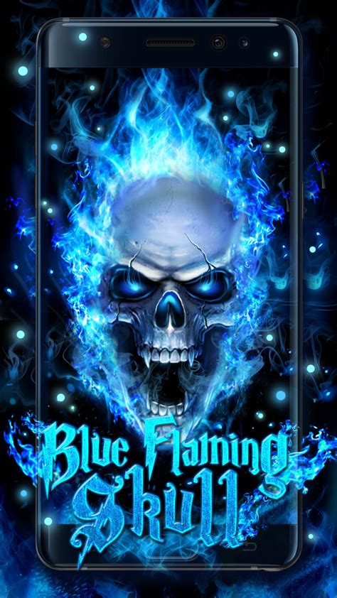 Blue Fire Skull Live Wallpaper For Android Apk Download