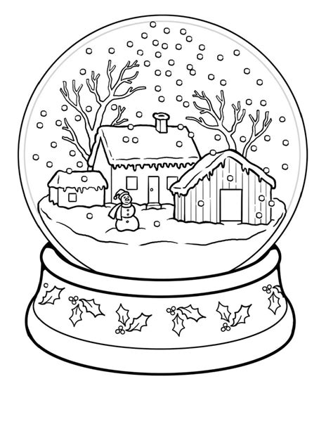 Winter Wonderland Coloring Pages Activity Shelter