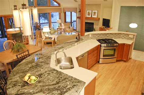 Angled kitchen island designs best of angled kitchen island ideas design home design ideas. Contemporary kitchen with large angled island and raised ...