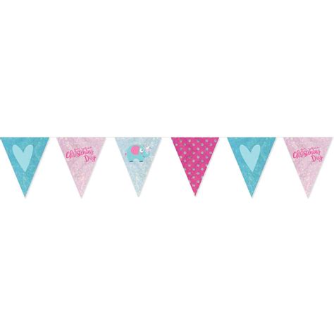 Shop Now Christening Pink Pennant Banner Party Centre Uae 2024