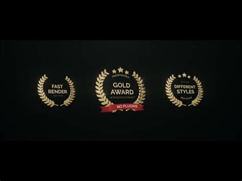 Create stunning motion graphics with our free after effects templates! Golden Award | After Effects template - YouTube