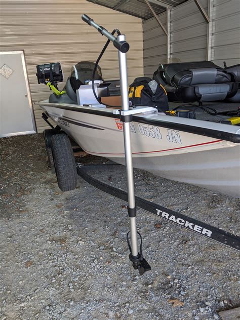 Transducer Mount Bowducer for Tracker Boat, VersaTrack Rail Mounting