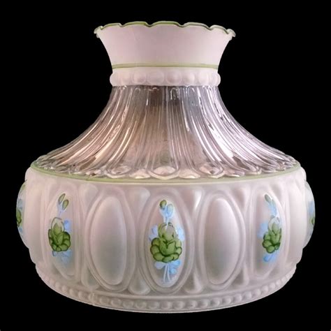 Aladdin Lamp Green Rose Glass Shade Part M756 Imperial Lighting Co
