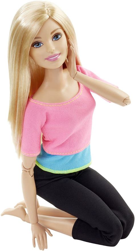 Amazonsmile Barbie Made To Move Barbie Doll Pink Top Toys And Games