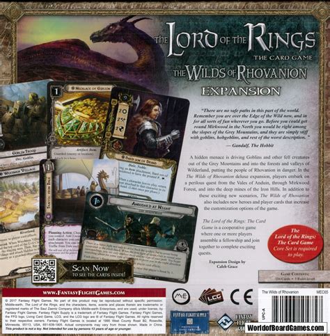 The Lord Of The Rings The Card Game The Wilds Of Rhovanion Exp