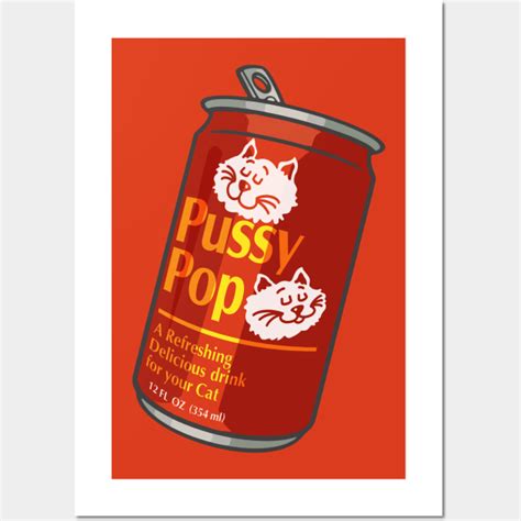 retro vintage pussy pop soda for cats cats posters and art prints teepublic