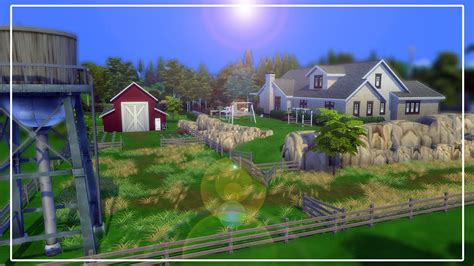 Sims 4 Speed Build Country Farmhouse Youtube