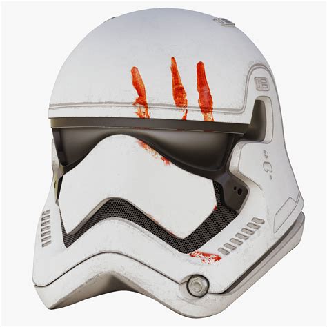 Star Wars First Order Stormtrooper Finn Helmet 3d Model Max Obj 3ds Fbx