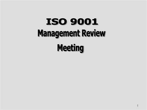 Iso 9001 Management Review Meeting Presentation Slides Updatepasa