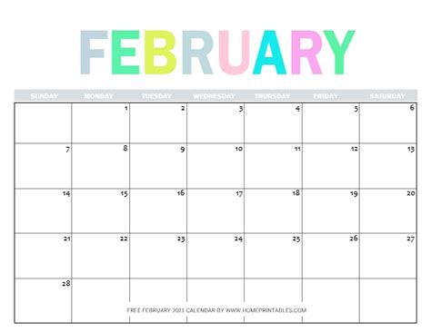 Free printable february 2021 calendar templates. Free Printable February 2021 Calendar in PDF: 11 Best Designs!