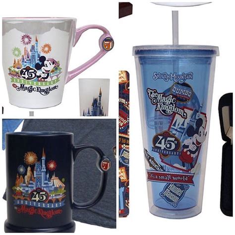 Disneylifestylers On Twitter Magic Kingdom 45th Anniversary Drinkware Collection Coming This