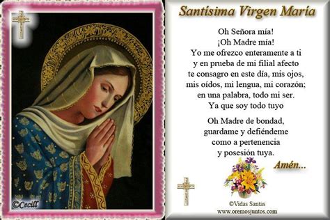 Estampas Oraciones De La Virgen María Libro De Oraciones Oracion A