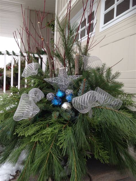 Maybe you would like to learn more about one of these? Christmas fresh evergreen pots | Holiday decor, Christmas ...