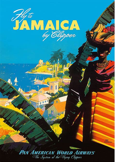 Jamaica Jamaica Poster Jamaica Travel Poster Jamaica Print Etsy