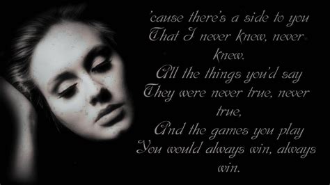 Adele Set Fire To The Rain Lyrics Video Youtube